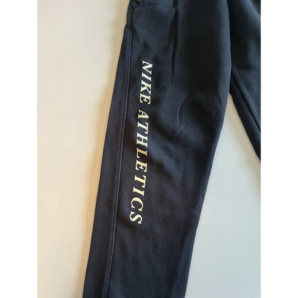 Nike Athletics Logo Boys Black Sweatpants Size Medium Drawstring Waist - Picture 2 of 10